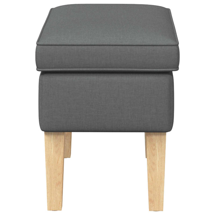 Fotpall Mörkgrå 55 X 35 X 41 Cm Tyg