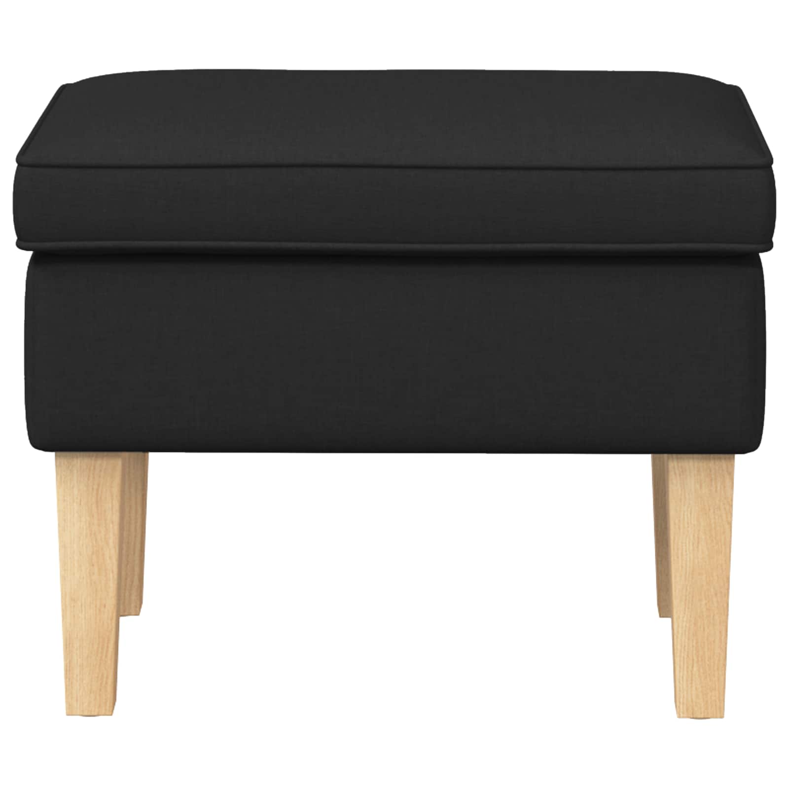 Fotpall Svart 55 X 35 X 41 Cm Tyg