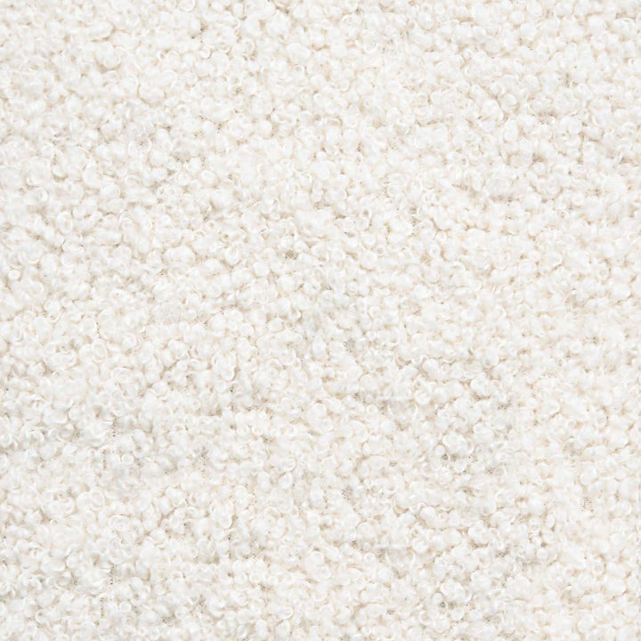 Fotpall Gräddvit 55 X 35 X 41 Cm Bouclé