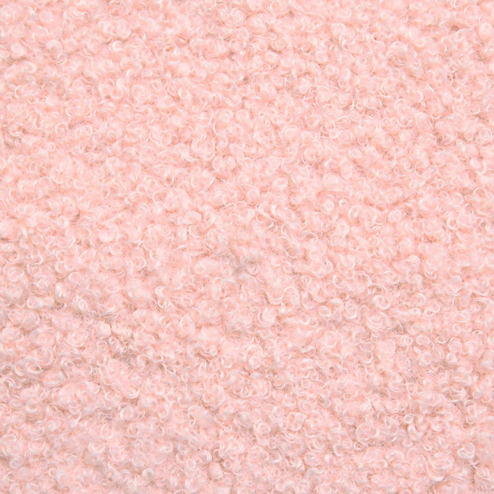 Fotpall Rosa 55 X 35 X 41 Cm Bouclé