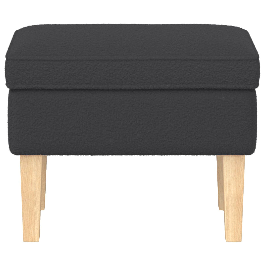 Fotpall Mörkgrå 55 X 35 X 41 Cm Bouclé