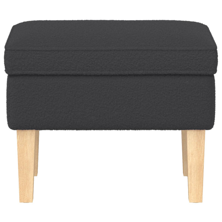 Fotpall Mörkgrå 55 X 35 X 41 Cm Bouclé