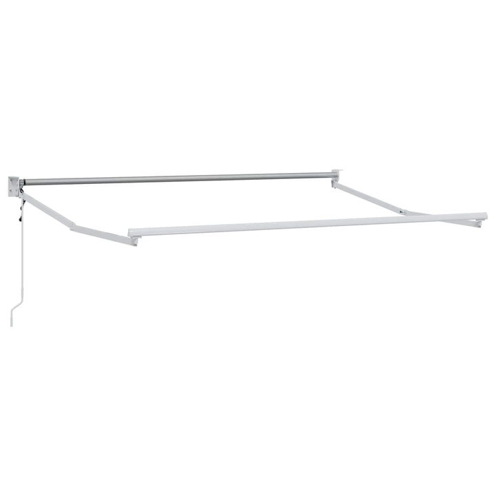 Utdragbar Markis Gul, Orange Och Vit 2,5 X 2 M