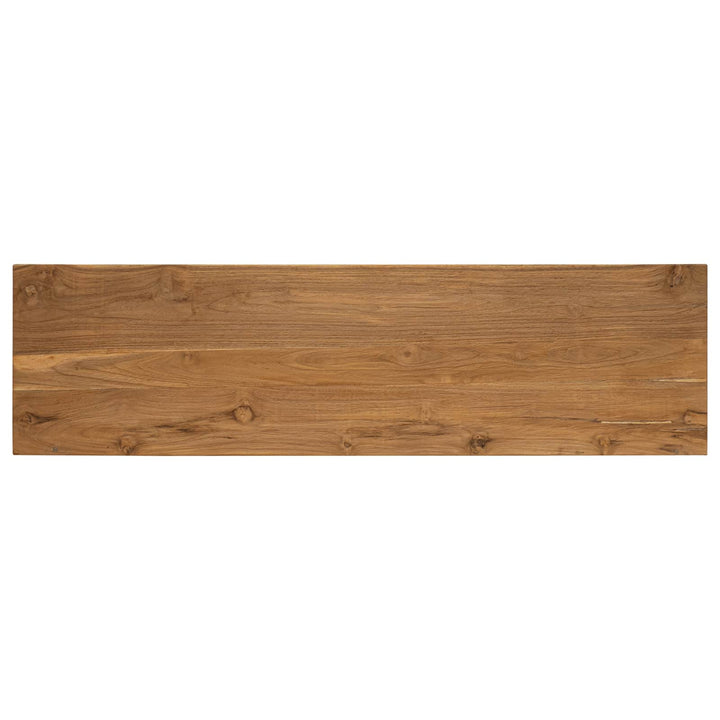 Tv-Bänk 110 X 30 X 40 Cm Naturlig Massivt Teakträ