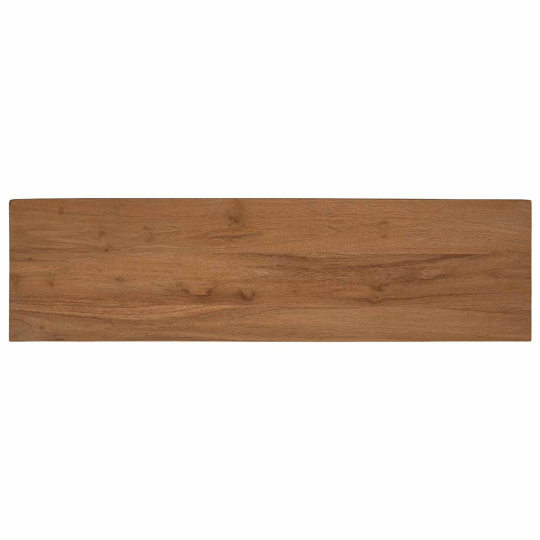 Tv-Skåp 110 X 30 X 35 Cm Naturlig Massivt Teakträ