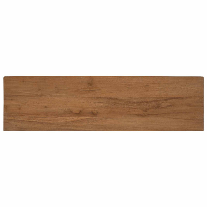 Tv-Skåp 110 X 30 X 35 Cm Naturlig Massivt Teakträ