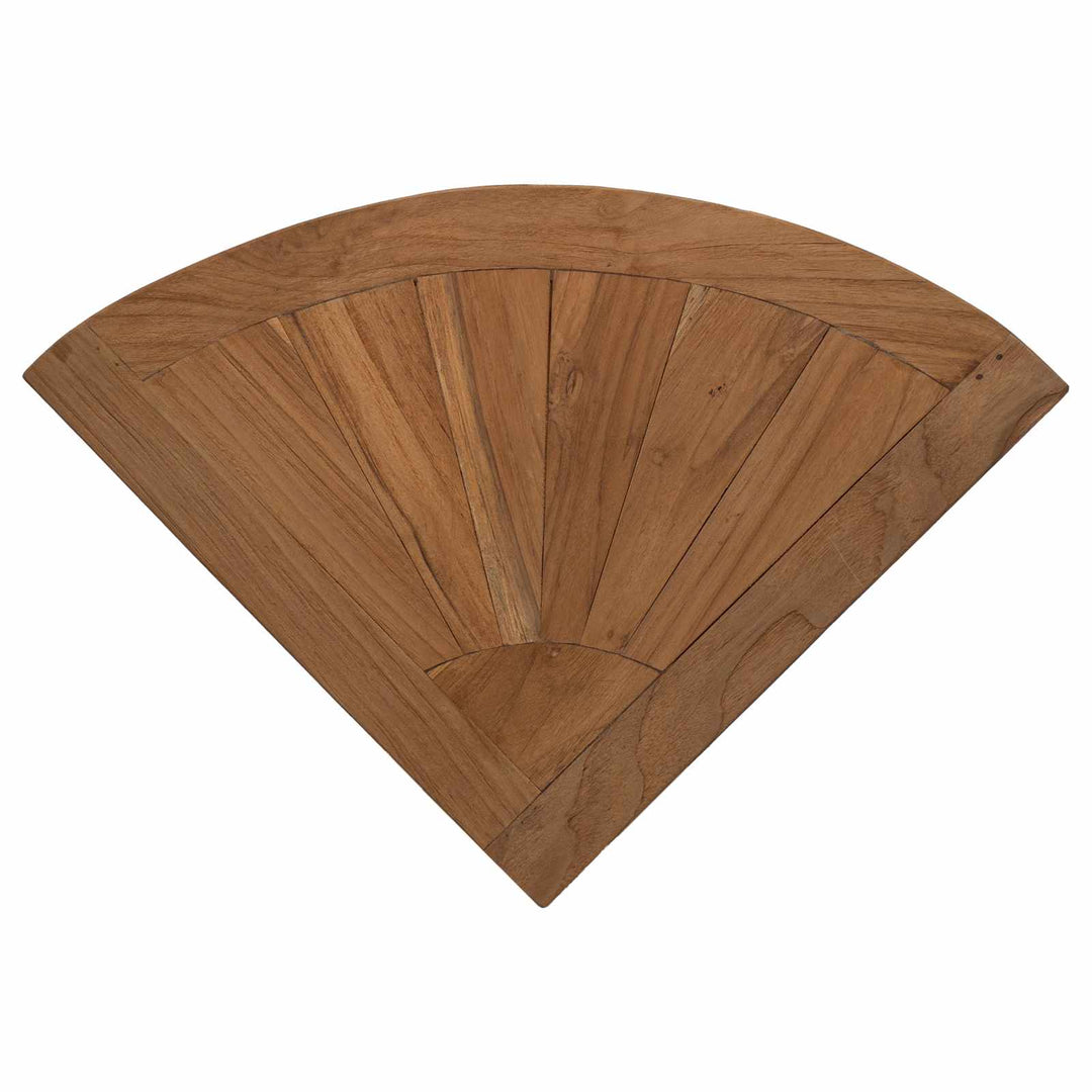 Badrum Sidobord Naturlig 45 X 45 X 46 Cm Massivt Teakträ