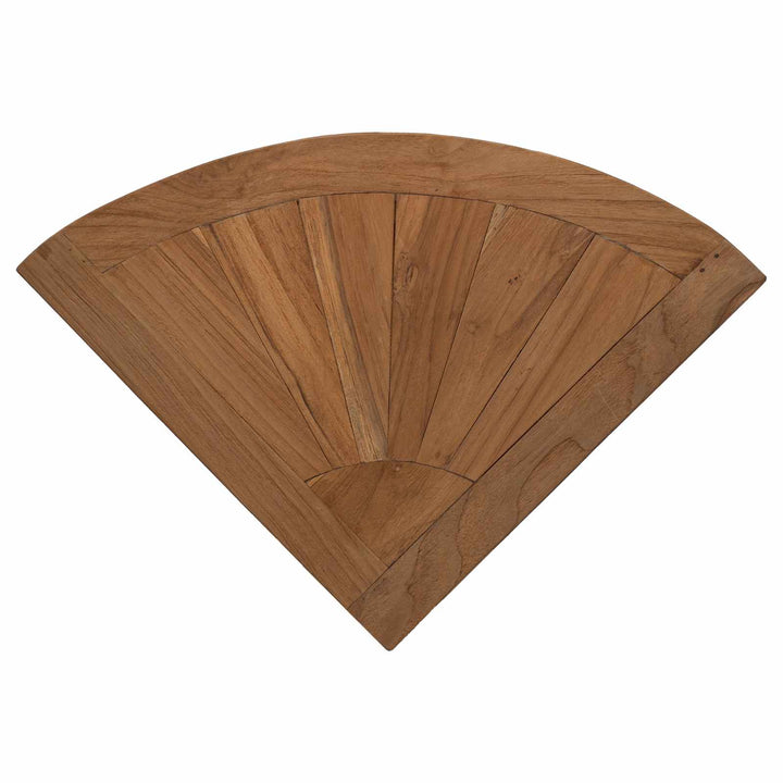 Badrum Sidobord Naturlig 45 X 45 X 46 Cm Massivt Teakträ