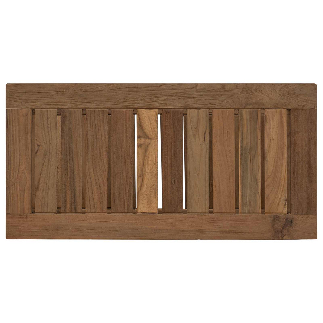Badrums Sidobord Naturlig 60 X 30 X 45 Cm Massivt Teakträ