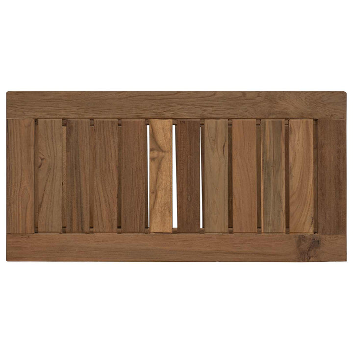 Badrums Sidobord Naturlig 60 X 30 X 45 Cm Massivt Teakträ