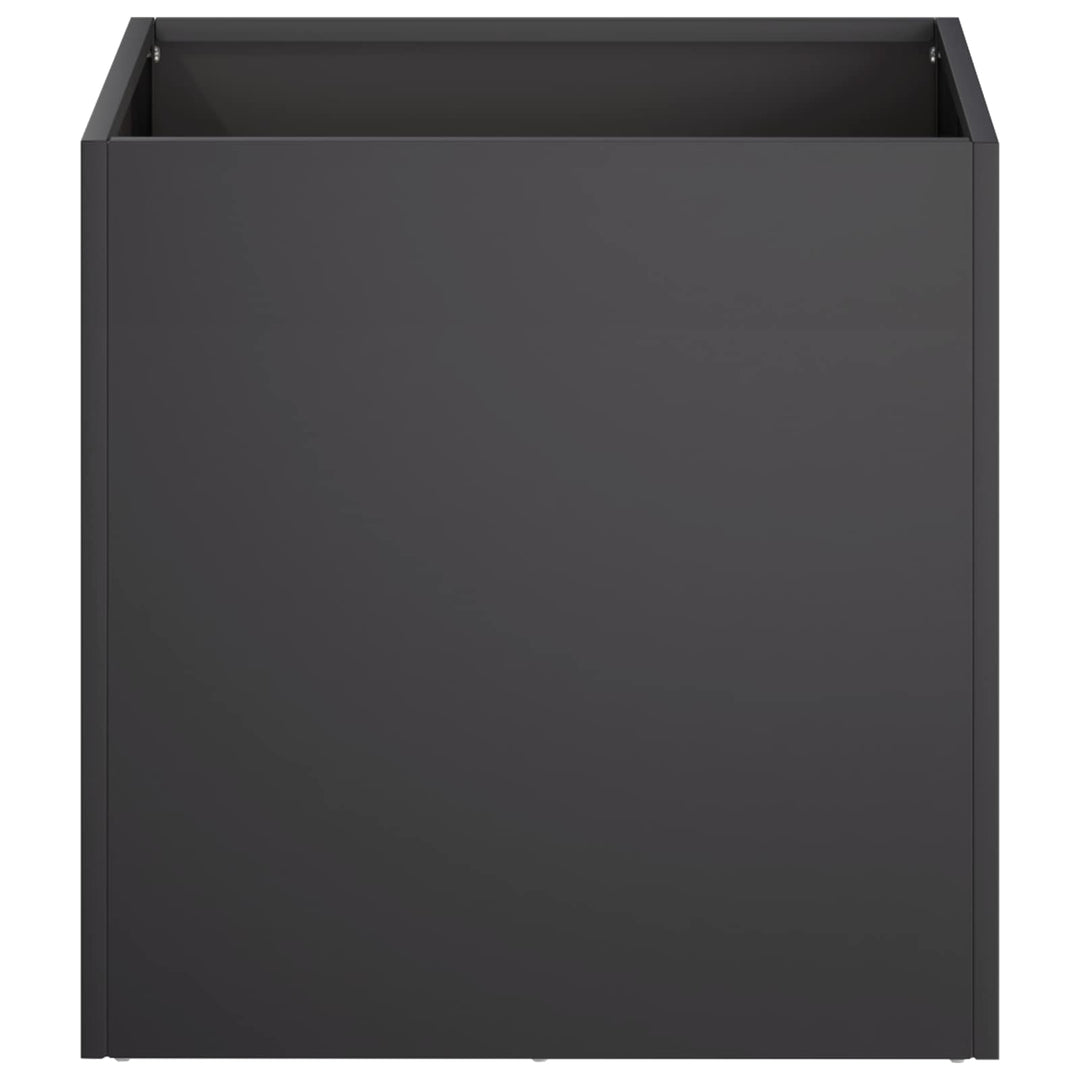 Trädgårdsplanterare 2 St Svart 20 X 20 X 20 Cm Kallvalsat Stål