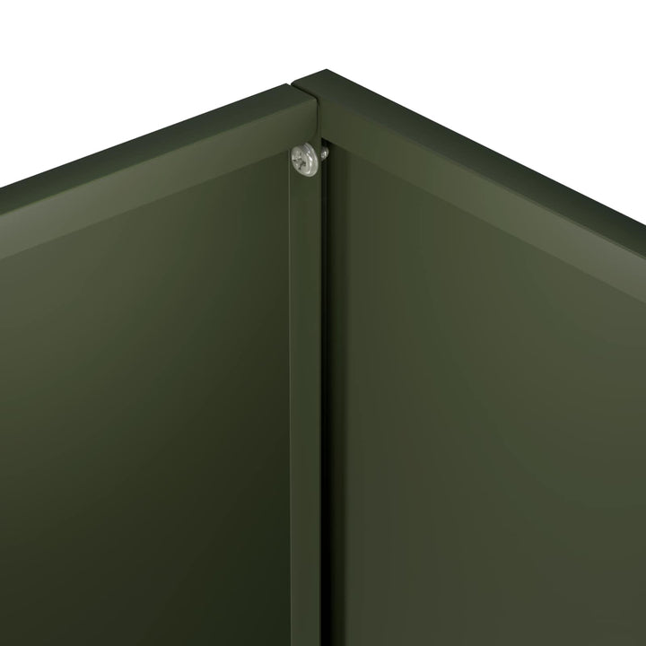 Trädgårdsplanterare Olivgrön 20 X 20 X 20 Cm Kallvalsat Stål