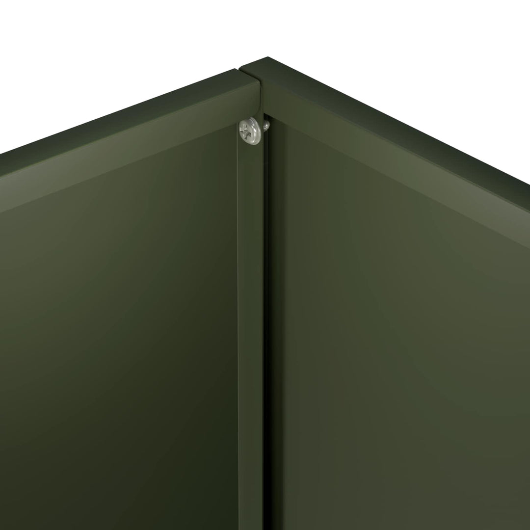 Trädgårdsplanterare Olivgrön 20 X 20 X 20 Cm Kallvalsat Stål