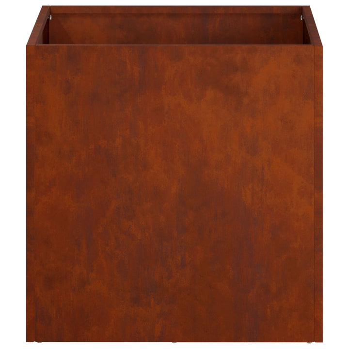 Trädgårdsplanterare 2 St Rostig 20 X 20 X 20 Cm