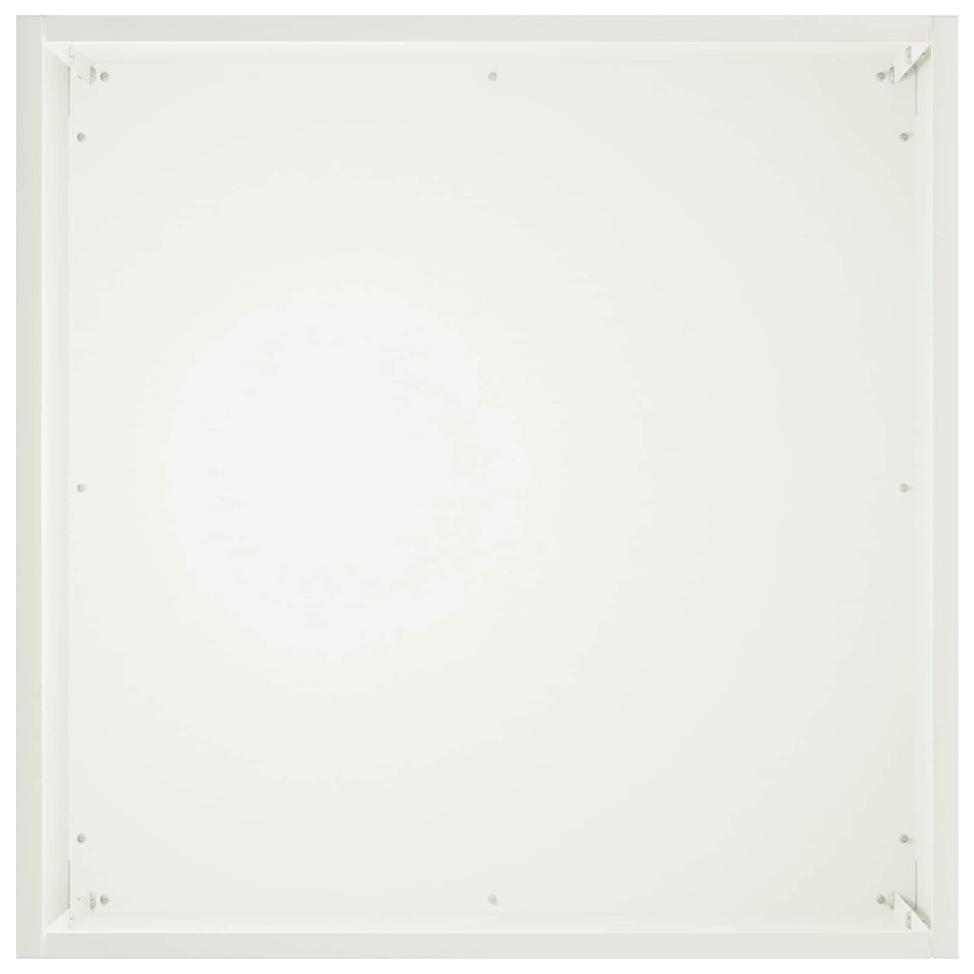 Trädgårdsplanterare 2 St Vit 25 X 25 X 25 Cm Kallvalsat Stål