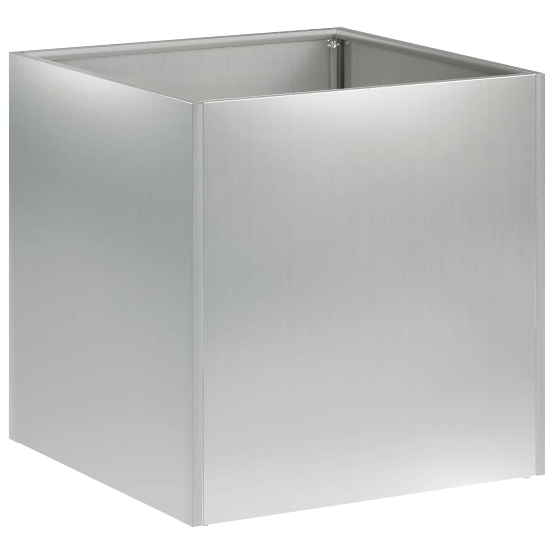 Trädgårdsplanterare Silver 25 X 25 X 25 Cm Galvaniserat Stål