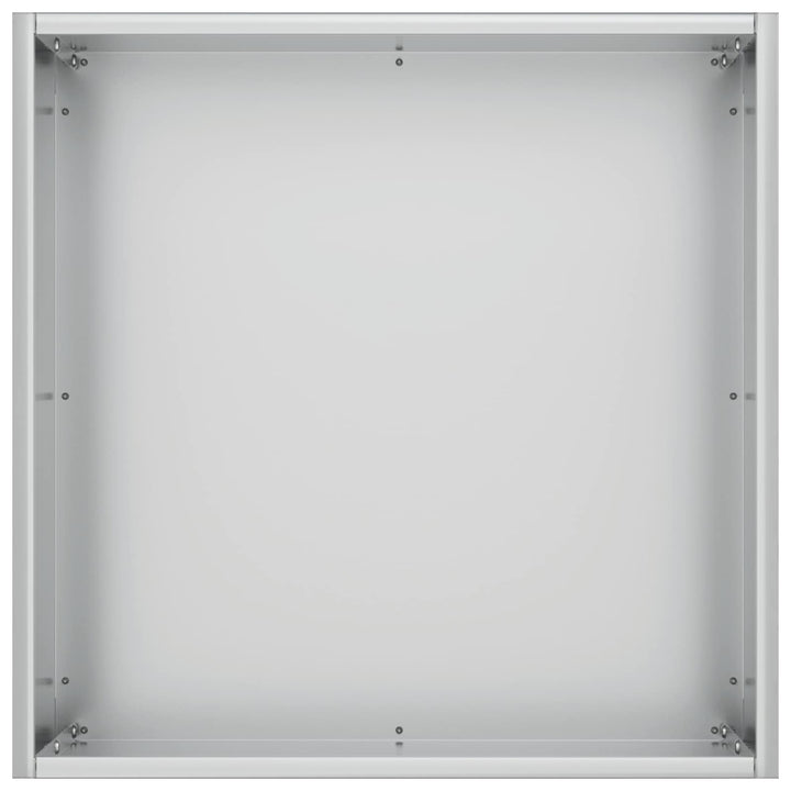 Trädgårdsplanterare 2 St Silver 35 X 35 X 35 Cm