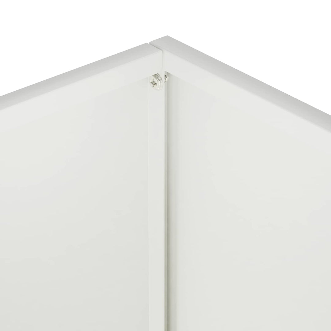 Trädgårdsplanterare 2 St Vit 45 X 45 X 45 Cm Kallvalsat Stål