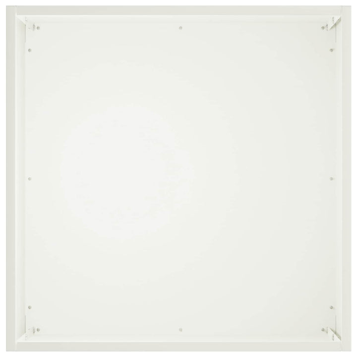 Trädgårdsplanterare 2 St Vit 45 X 45 X 45 Cm Kallvalsat Stål