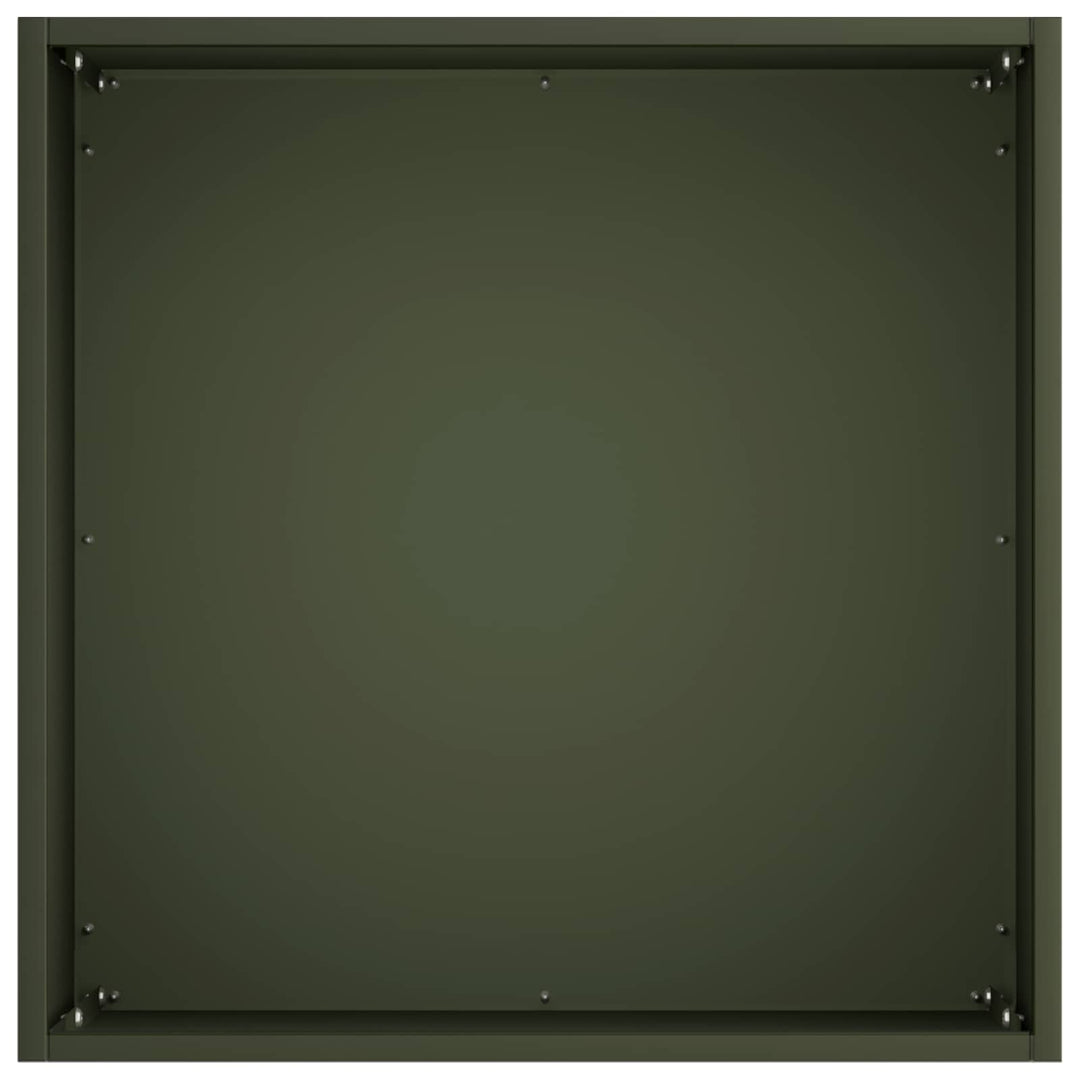 Trädgårdsplanterare 2 St Olivgrön 45 X 45 X 45 Cm