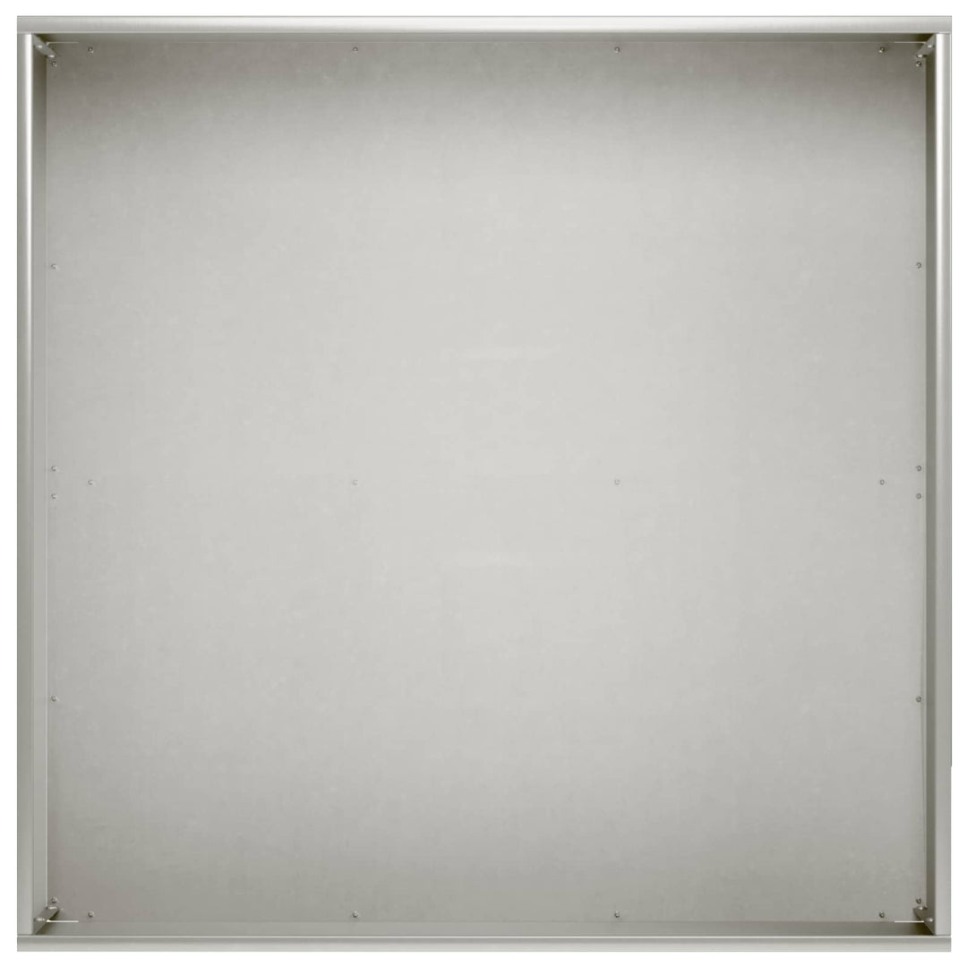 Trädgårdsplanterare 2 St Silver 40 X 40 X 20 Cm Rostfritt Stål