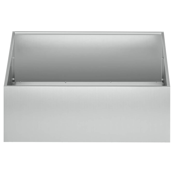 Trädgårdsplanterare 2 St Silver 40 X 40 X 20 Cm