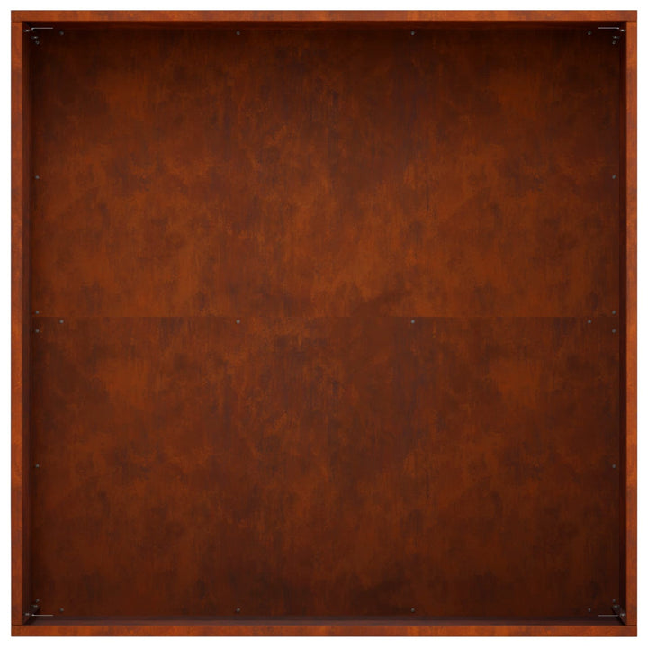 Trädgårdsplanterare Rostig 40 X 40 X 20 Cm Väderbeständig Stål