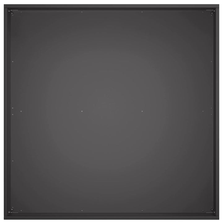 Trädgårdsplanterare Svart 60 X 60 X 20 Cm Kallvalsat Stål
