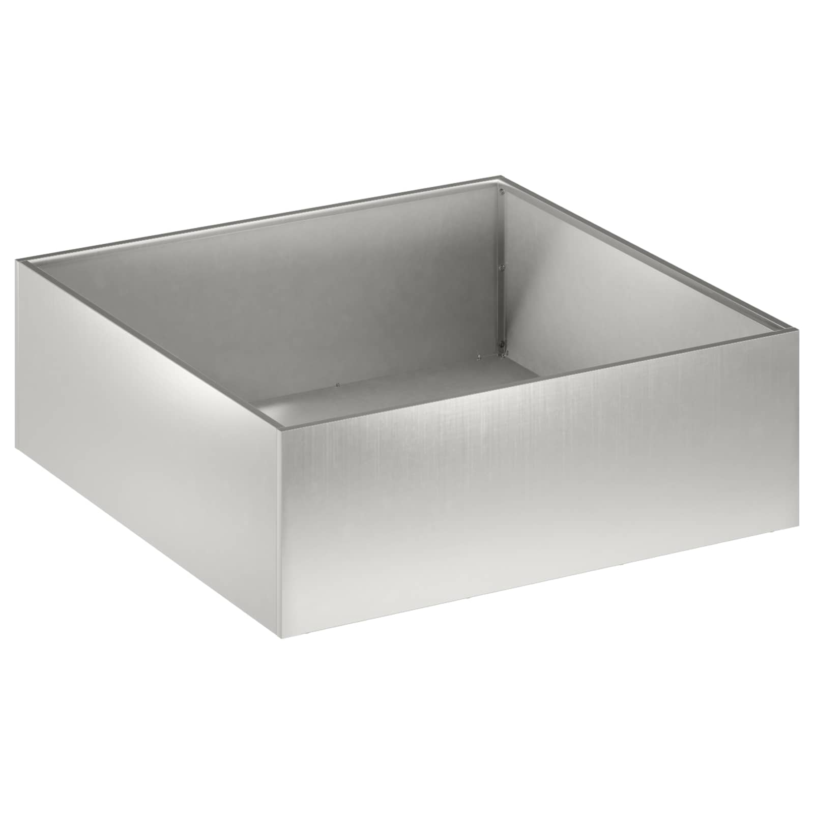 Trädgårdsplanterare Silver 60 X 60 X 20 Cm Rostfritt Stål
