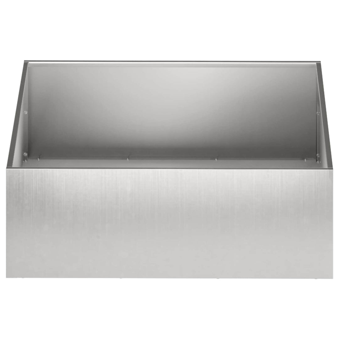 Trädgårdsplanterare Silver 60 X 60 X 20 Cm Rostfritt Stål