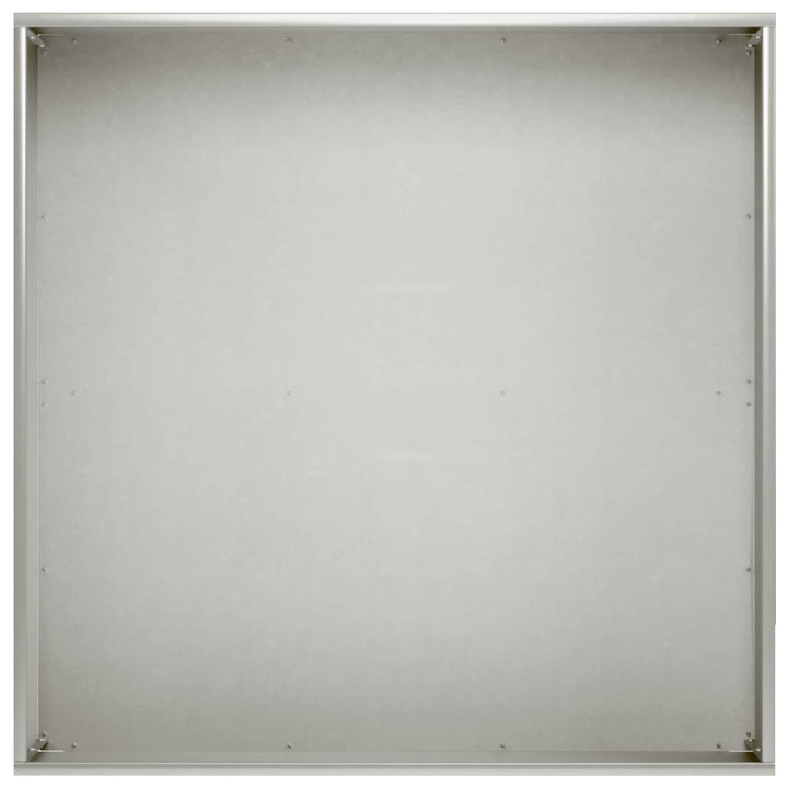 Trädgårdsplanterare Silver 60 X 60 X 20 Cm Rostfritt Stål