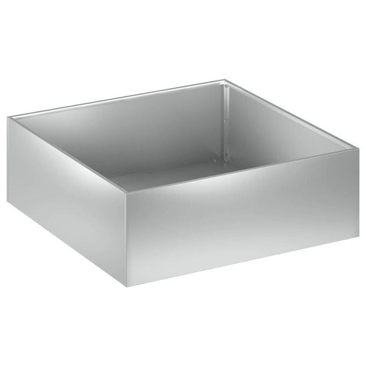 Trädgårdsplanterare 2 St Silver 60 X 60 X 20 Cm