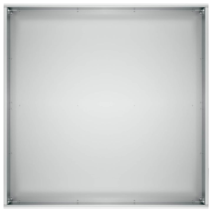 Trädgårdsplanterare 2 St Silver 60 X 60 X 20 Cm