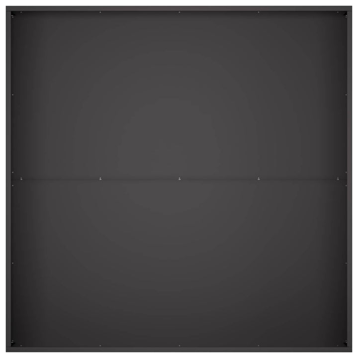Trädgårdsplanterare 2 St Svart 80 X 80 X 20 Cm Kallvalsat Stål