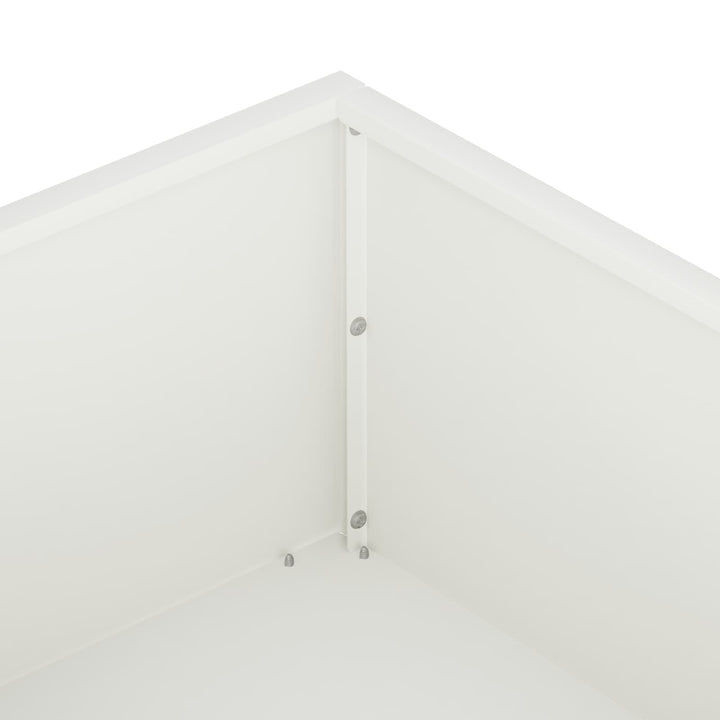 Trädgårdsplanterare 2 St Vit 80 X 80 X 20 Cm Kallvalsat Stål