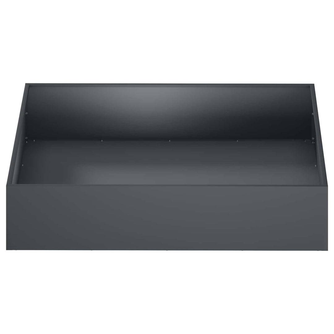 Trädgårdsplanterare Antracit 80 X 80 X 20 Cm Kallvalsat Stål