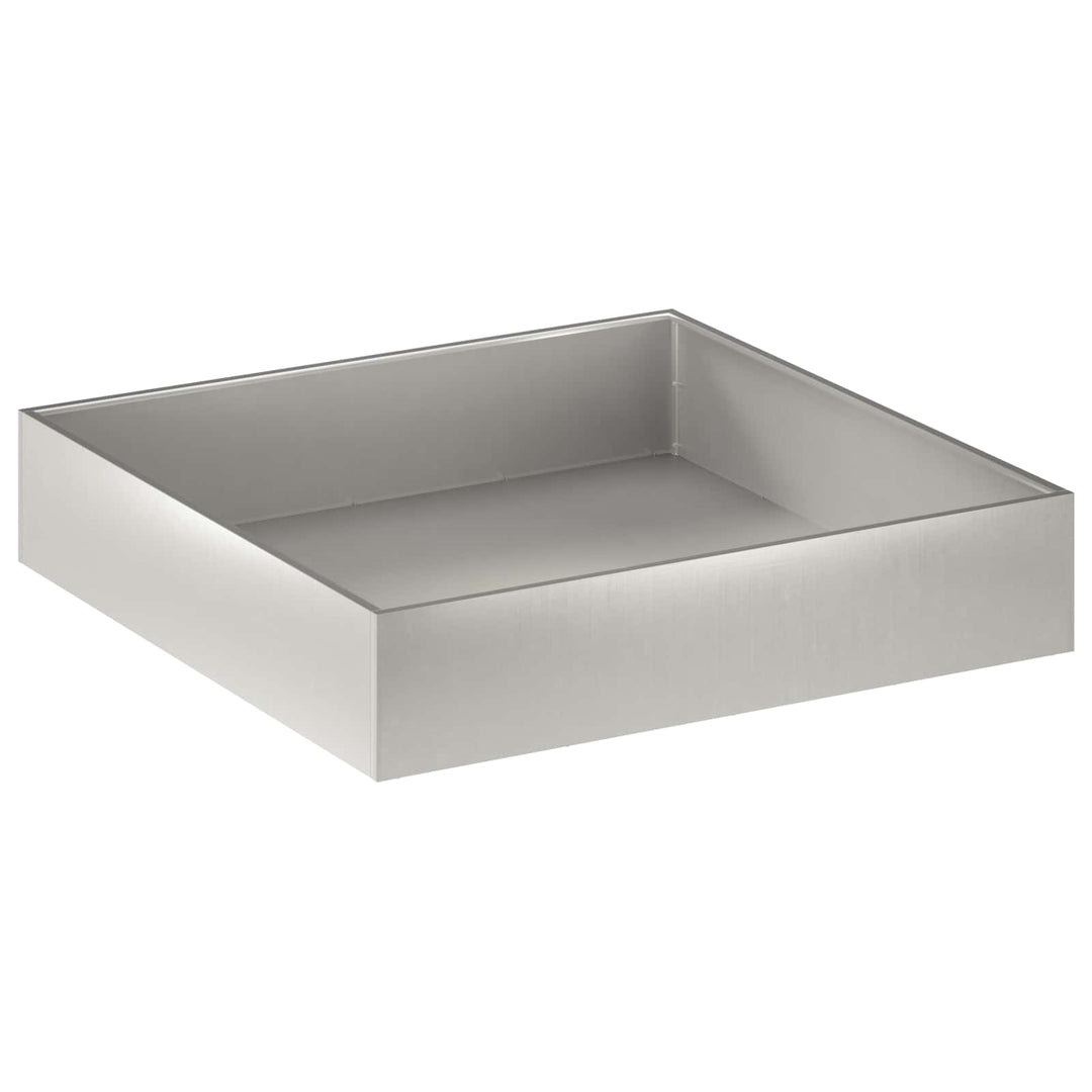 Trädgårdsplanterare Silver 80 X 80 X 20 Cm Rostfritt Stål