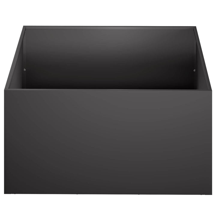 Trädgårdsplanterare Svart 40 X 40 X 30 Cm Kallvalsat Stål