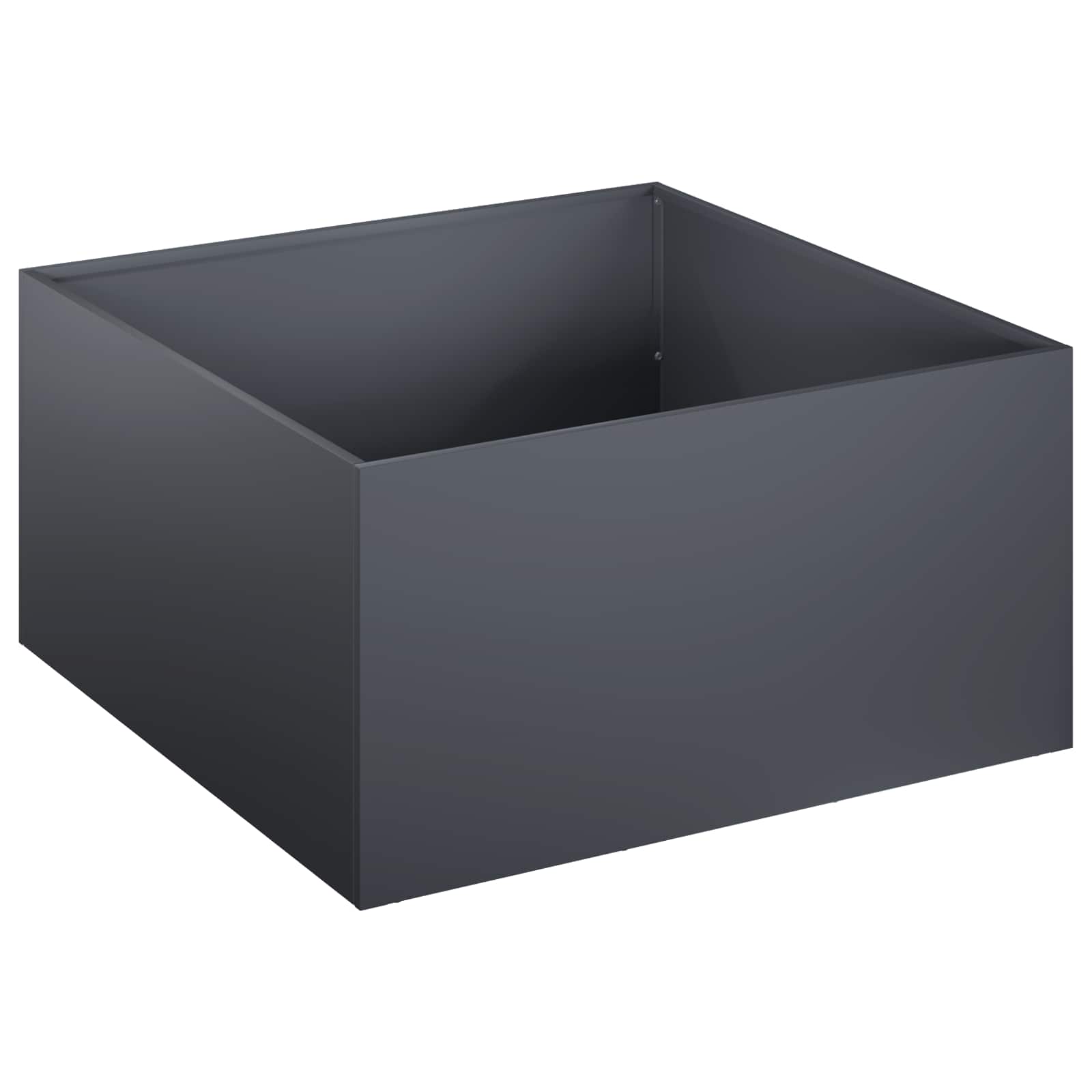 Trädgårdsplanterare Antracit 40 X 40 X 30 Cm Kallvalsat Stål