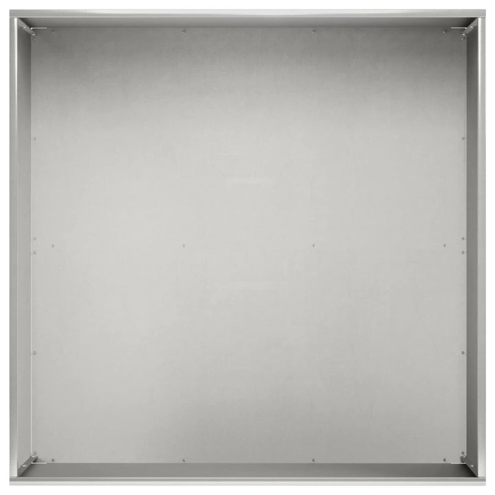 Trädgårdsplanterare 2 St Silver 40 X 40 X 30 Cm Rostfritt Stål
