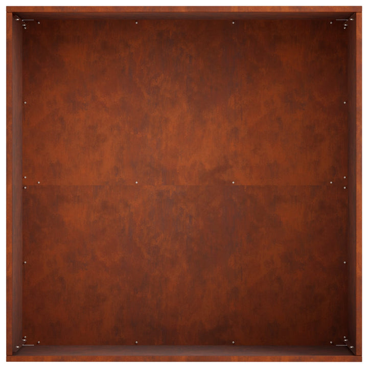 Trädgårdsplanterare Rostig 40 X 40 X 30 Cm Väderbeständig Stål