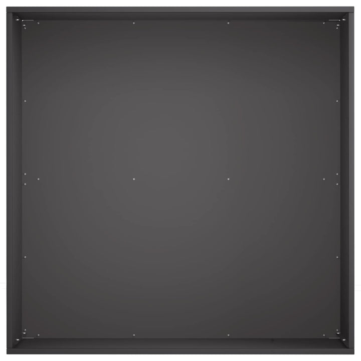 Trädgårdsplanterare Svart 60 X 60 X 30 Cm Kallvalsat Stål