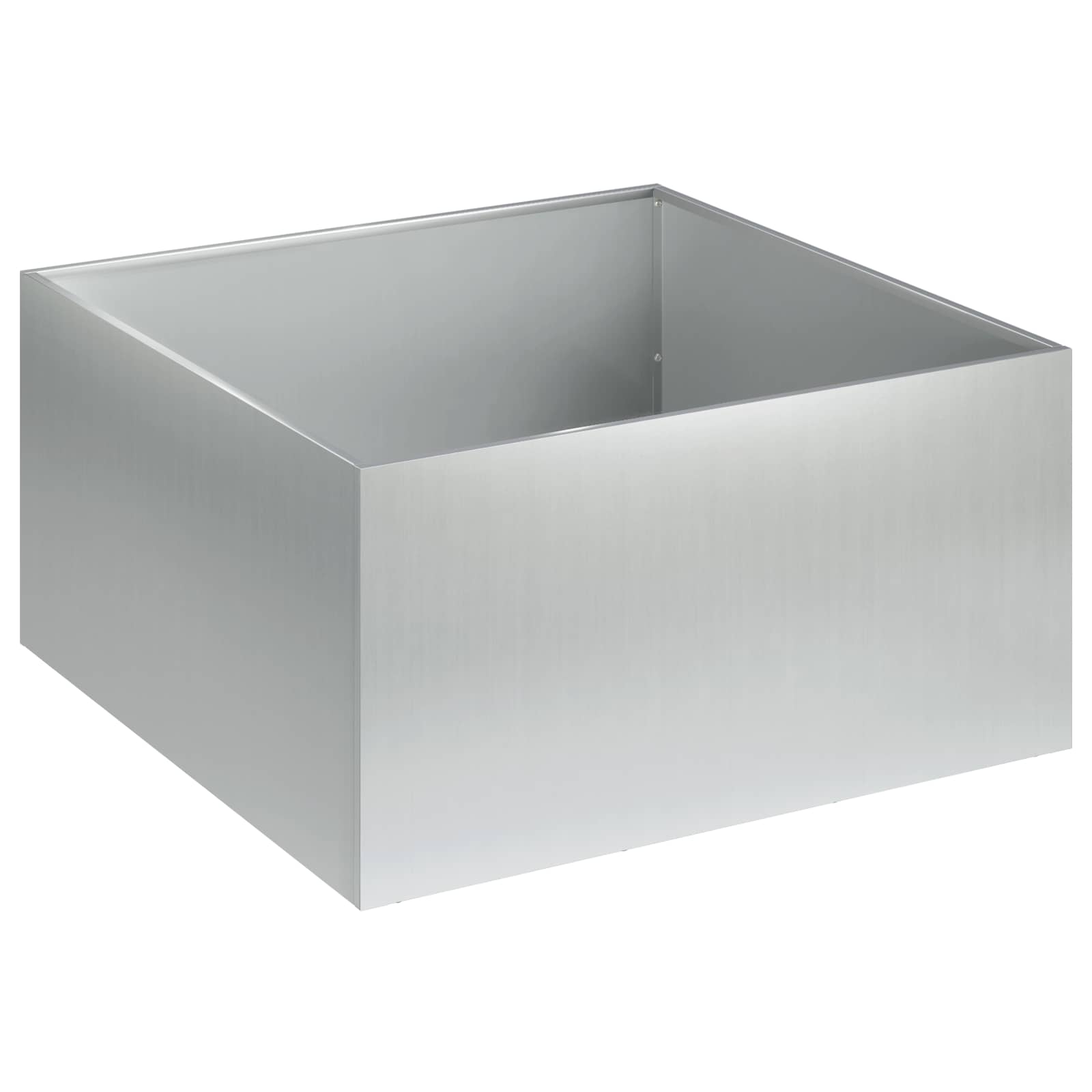 Trädgårdsplanterare Silver 60 X 60 X 30 Cm Galvaniserat Stål