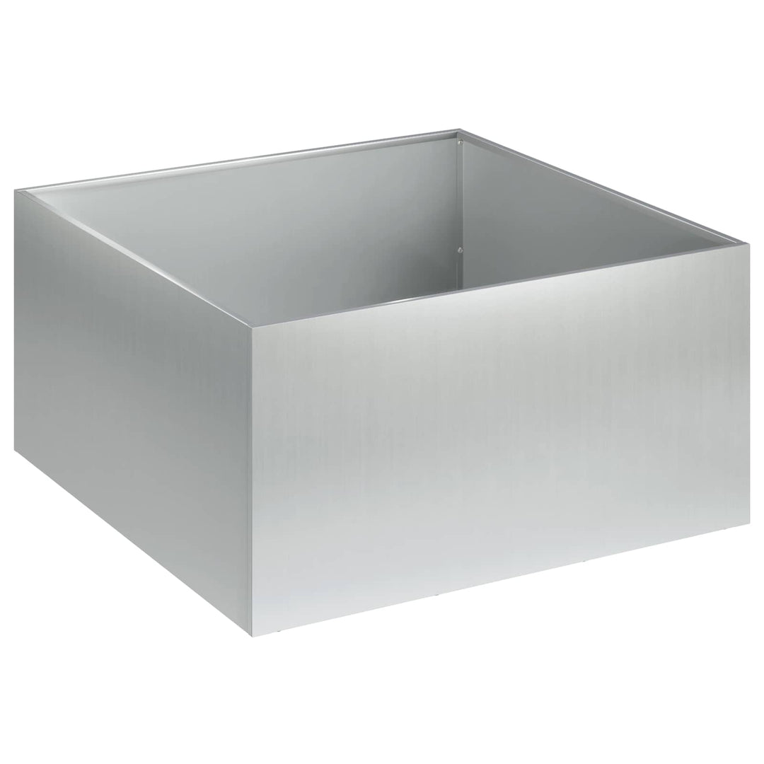 Trädgårdsplanterare Silver 60 X 60 X 30 Cm Galvaniserat Stål