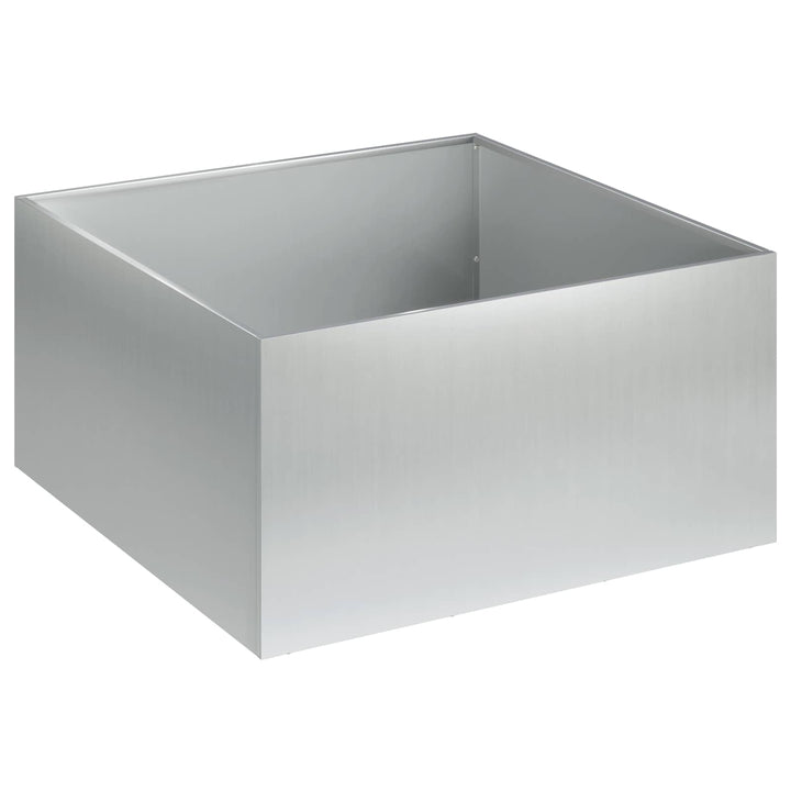 Trädgårdsplanterare 2 St Silver 60 X 60 X 30 Cm