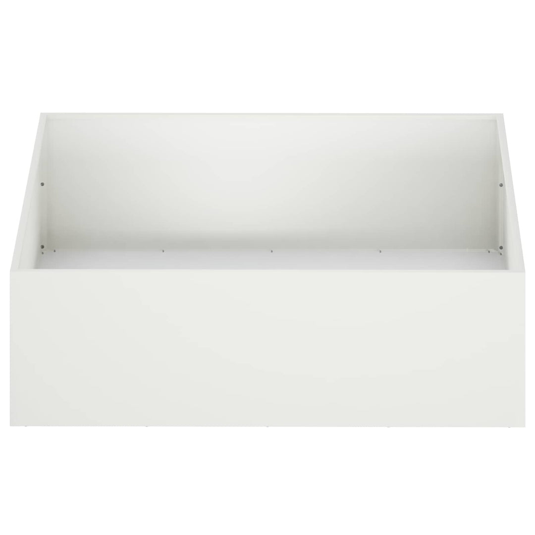 Trädgårdsplanterare 2 St Vit 80 X 80 X 30 Cm Kallvalsat Stål
