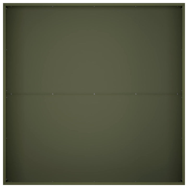 Trädgårdsplanterare 2 St Olivgrön 80 X 80 X 30 Cm