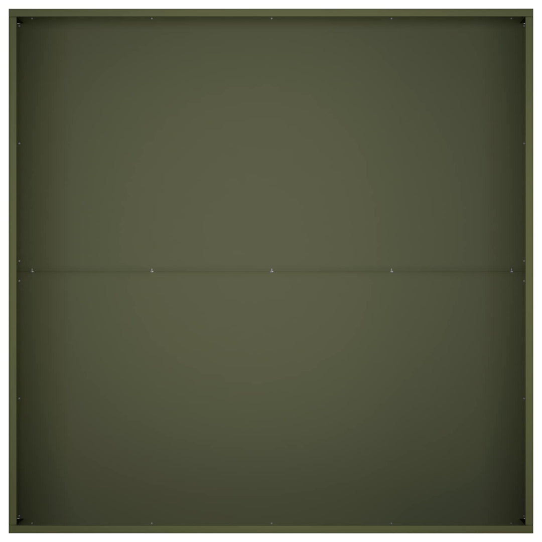 Trädgårdsplanterare 2 St Olivgrön 80 X 80 X 30 Cm
