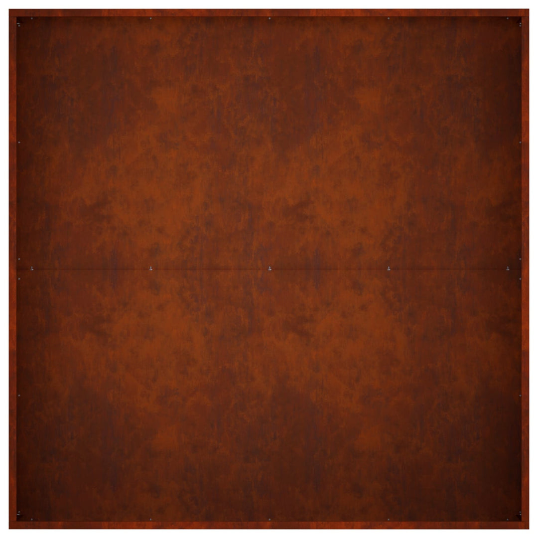 Trädgårdsplanterare 2 St Rostig 80 X 80 X 30 Cm