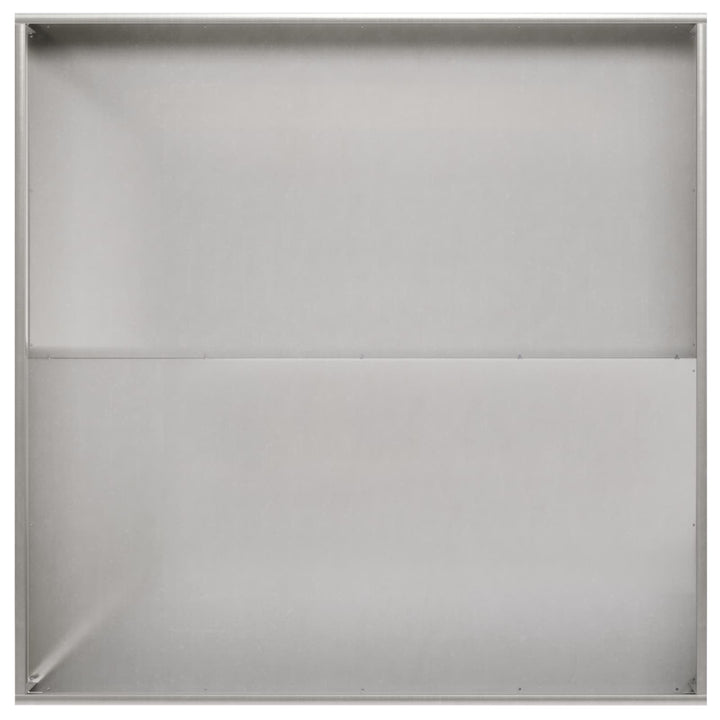 Trädgårdsplanterare 2 St Silver 100 X 100 X 30 Cm
